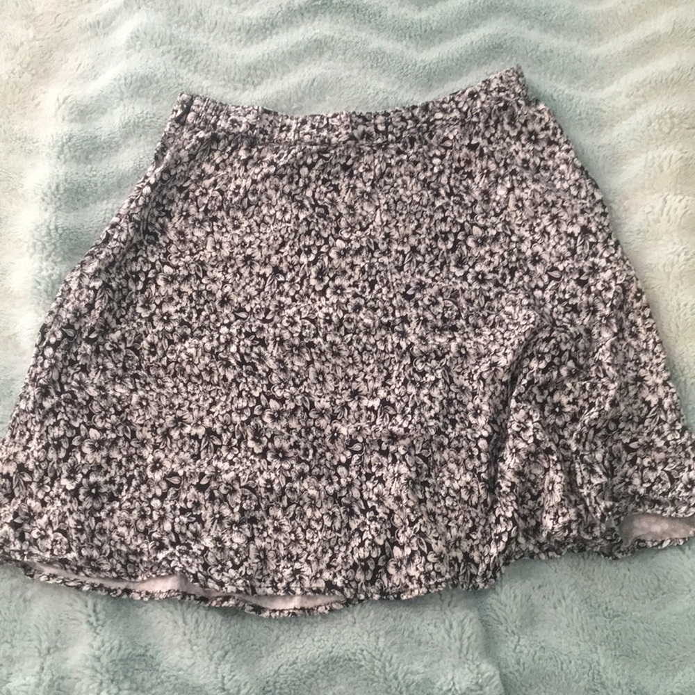 Urban Outfitters black and white floral skirt